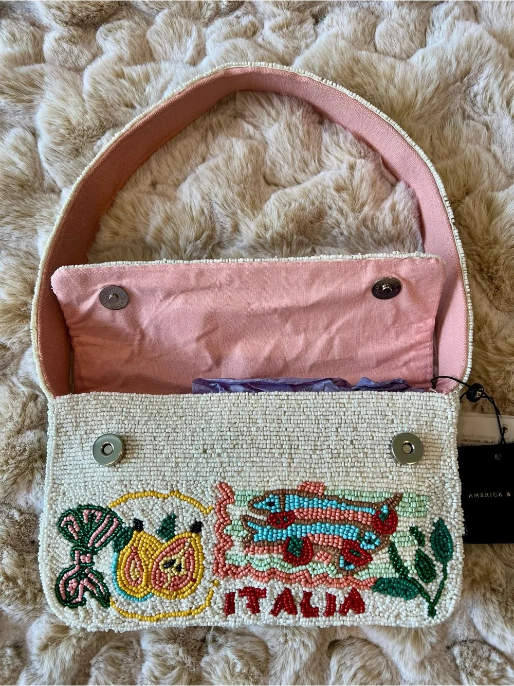 NWT New Release Viral Beaded Italia Shoulder Bag - Picture 2 of 14